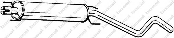 BOSAL 286-473 Средний глушитель выхлопны