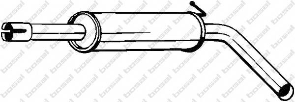 BOSAL 227-047 Средний глушитель выхлопны