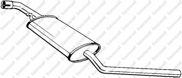 BOSAL 281-475 Середній глушник вихлопних... BOSAL 281-475 Середній глушник вихлопних...
