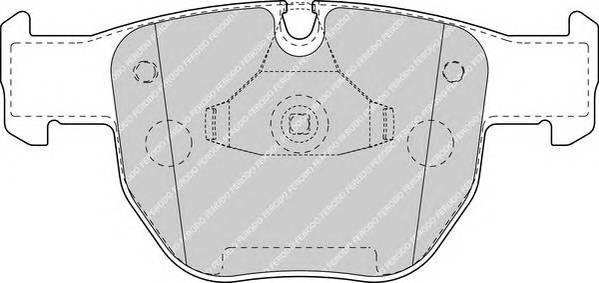 FERODO FDB1597 Комплект тормозных колодок