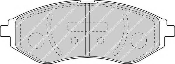 FERODO FDB1699 Комплект тормозных колодок
