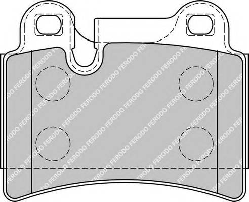 FERODO FDB1878 Комплект тормозных колодок