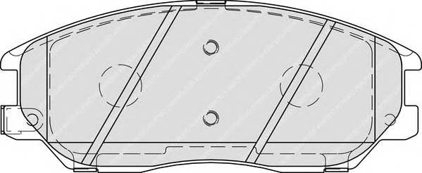 FERODO FDB1999 Комплект тормозных колодок