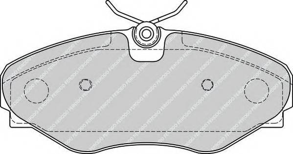 FERODO FDB4176 Комплект тормозных колодок