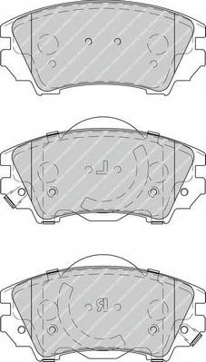 FERODO FDB4208 Комплект тормозных колодок