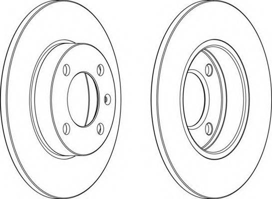 FERODO DDF042 Гальмівний диск (ціна за 2шт