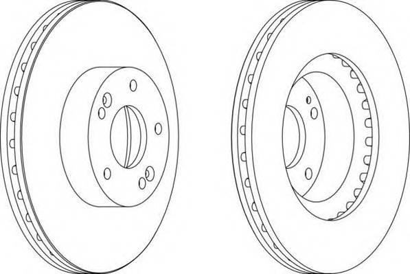 FERODO DDF1630 Гальмівний диск (ціна за 2шт