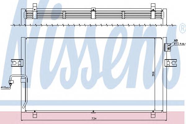 NISSENS 94499 Конденсатор, кондиционер NISSENS 94499 Конденсатор, кондиционер