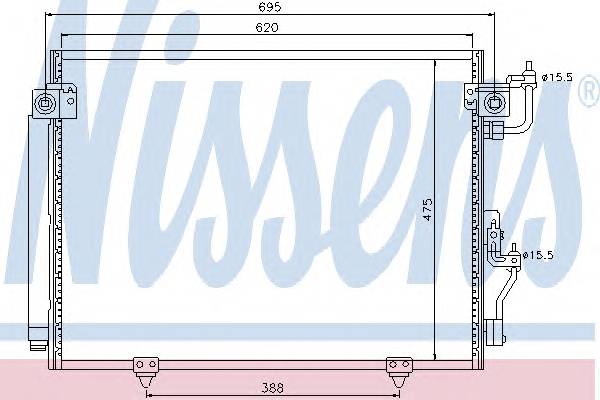 NISSENS 94864 Конденсатор, кондиционер NISSENS 94864 Конденсатор, кондиционер