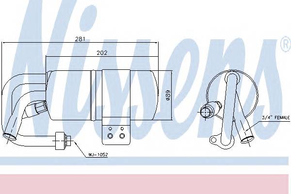 NISSENS 95505 Осушитель, кондиционер