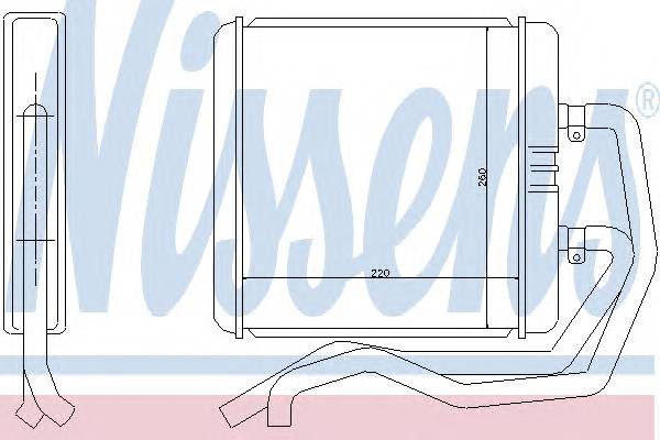 NISSENS 71811 Теплообменник, отопление с...