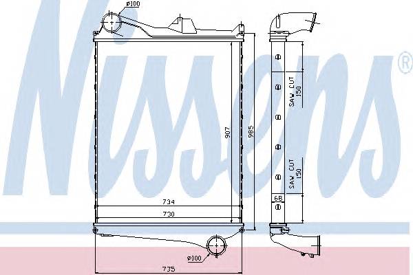 NISSENS 97006 Інтеркулер NISSENS 97006 Інтеркулер