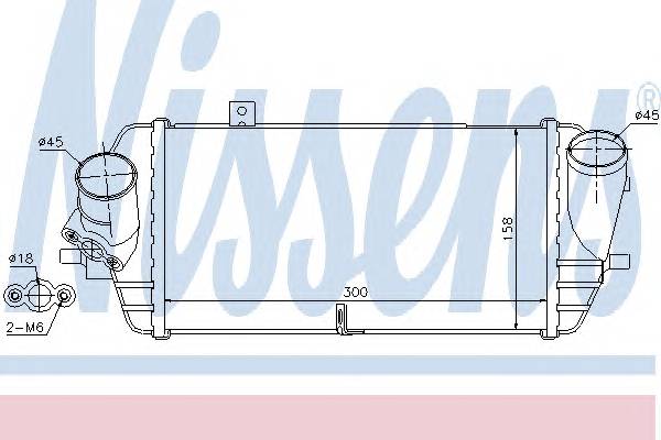 NISSENS 96539 Интеркулер