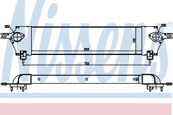 NISSENS 96580 Интеркулер