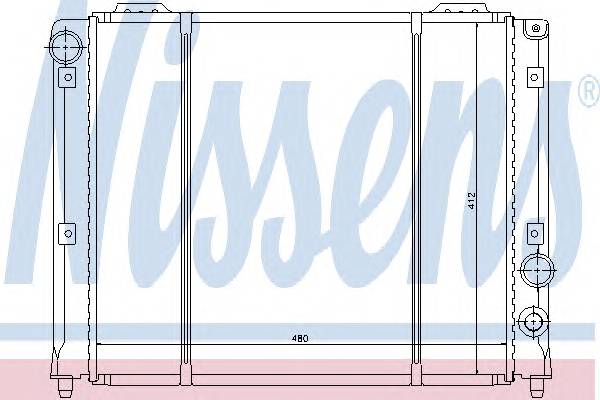 NISSENS 60051 Радиатор, охлаждение двига