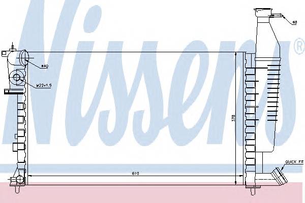 NISSENS 63716 Радиатор, охлаждение двига