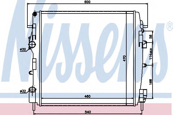 NISSENS 63762 Радиатор, охлаждение двига