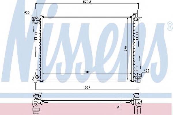 NISSENS 62028A Радиатор, охлаждение двига... NISSENS 62028A Радиатор, охлаждение двига...