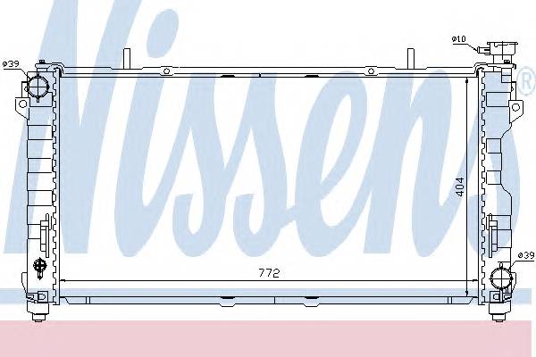 NISSENS 61005 Радиатор, охлаждение двига