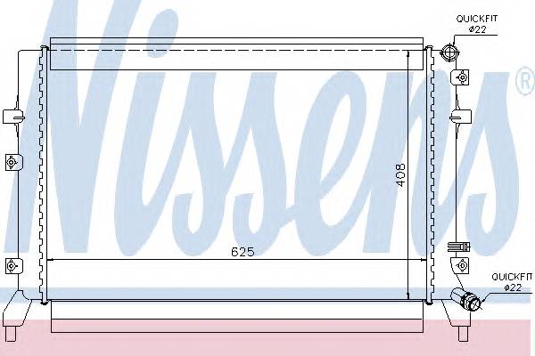 NISSENS 65294 Радиатор, охлаждение двига