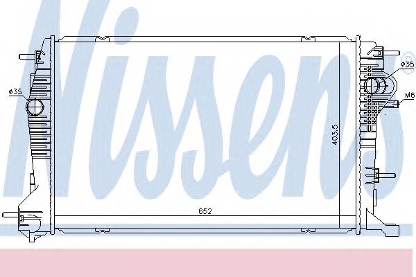 NISSENS 637622 Радиатор, охлаждение двига